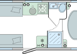 GT75 Portofino daytime layout