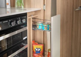 Cabrera - pull out kitchen unit with wire basket storage