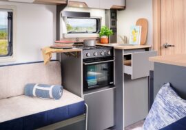 Discovery D4-2 Kitchen with a work-top extension (cost option)